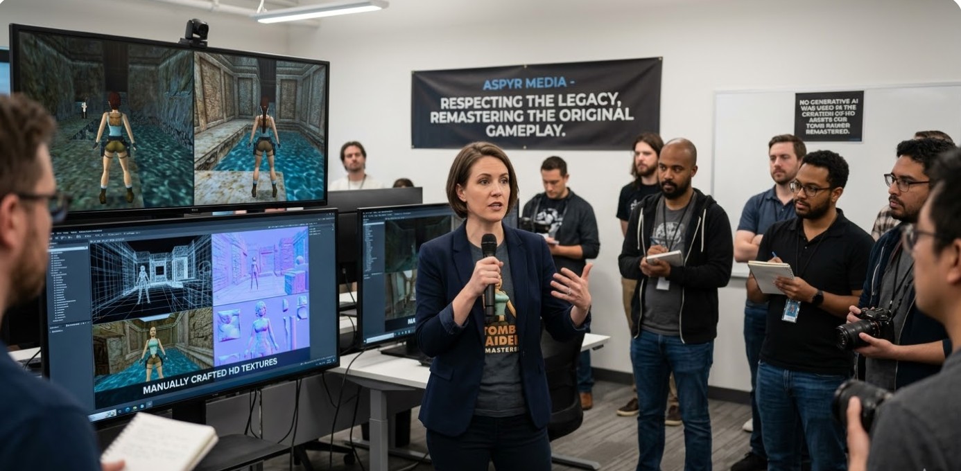 Aspyr Tomb Raider Remastered generative AI claims denial explained